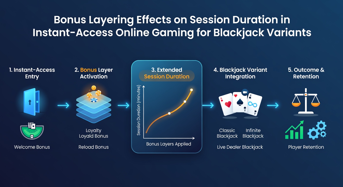 Detailed view of session analytics showing extended play times across blackjack variants and video slots due to bonus layering