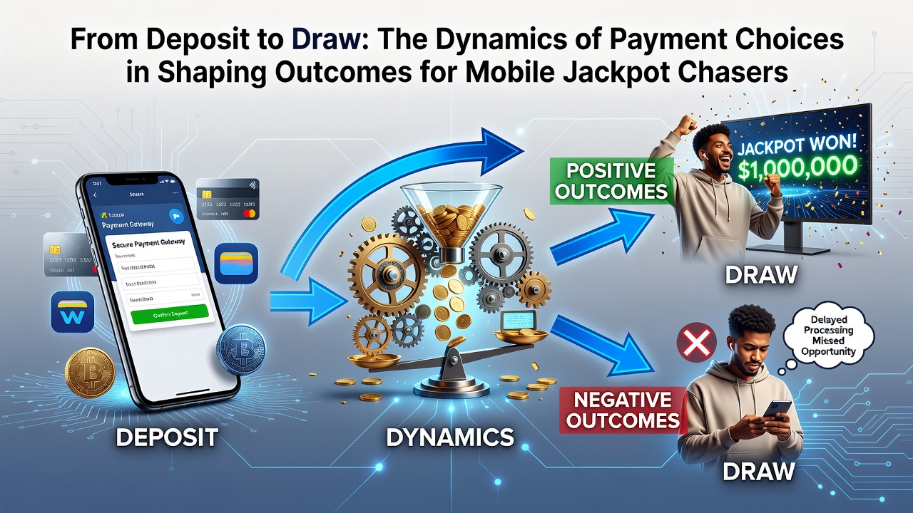 Smartphone screen displaying payment method selection screen with options for instant transfers and live game entry