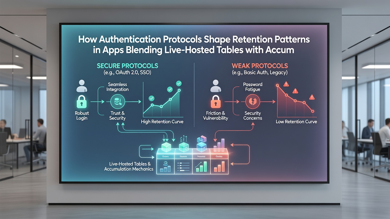 Data visualization of user retention trends tied to authentication methods in gaming apps