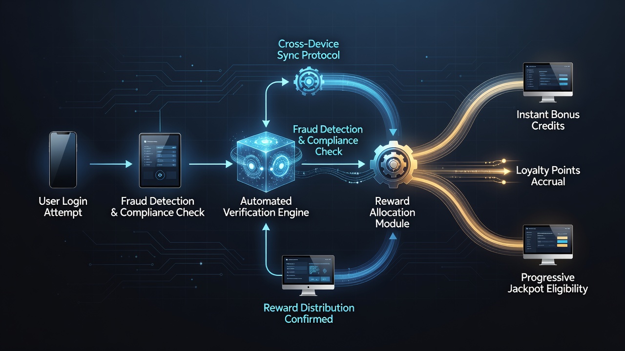 Live dealer table interface with verification status indicator affecting bonus eligibility in a cross-device casino app
