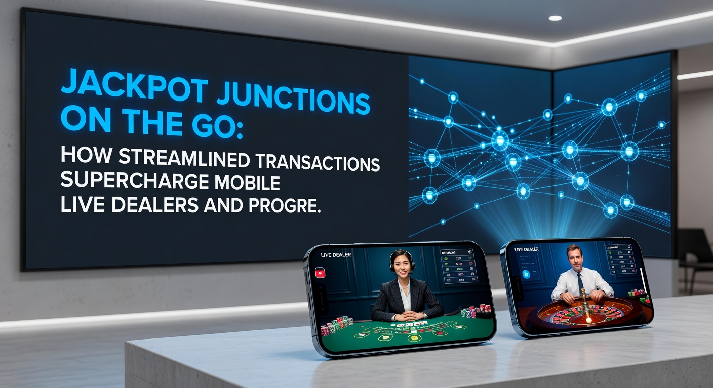 Close-up of a progressive slot machine on a mobile interface, showing a jackpot counter at $1.2 million with a streamlined deposit button glowing green, live dealer feed visible in split-screen