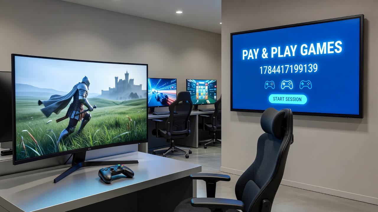 Overview of pay and play casino interface showing instant bank login and game lobby access