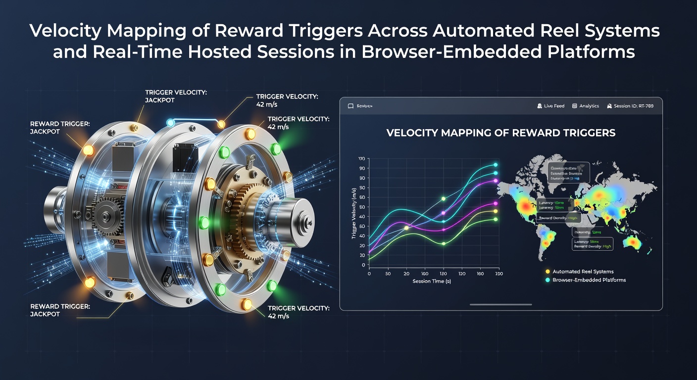 Diagram illustrating velocity mapping techniques applied to automated reel systems and live hosted sessions in browser platforms