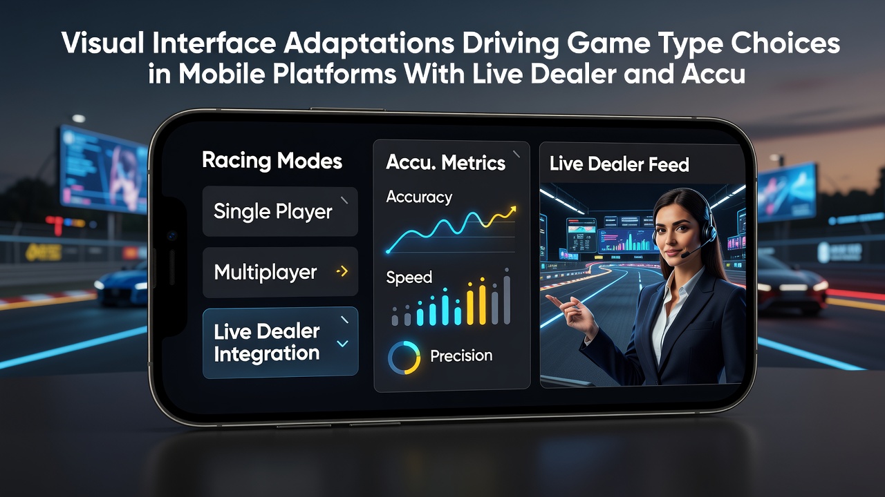 Close-up of adaptive mobile UI elements showing prize meter animations and live dealer preview cards